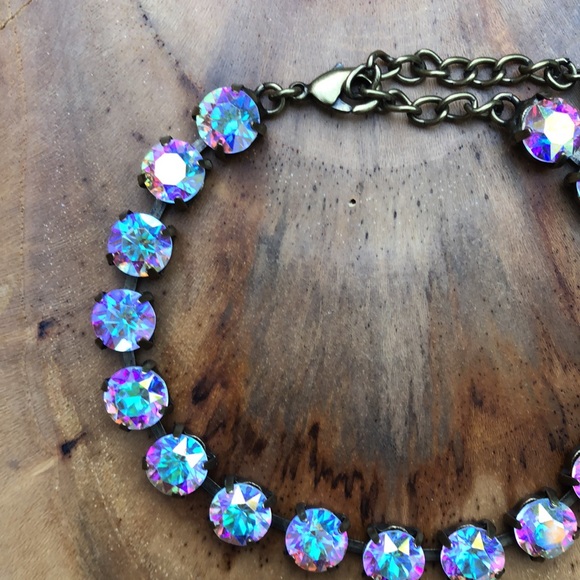 Aurora Borealis Crystal Tennis Bracelet - Picture 7 of 13